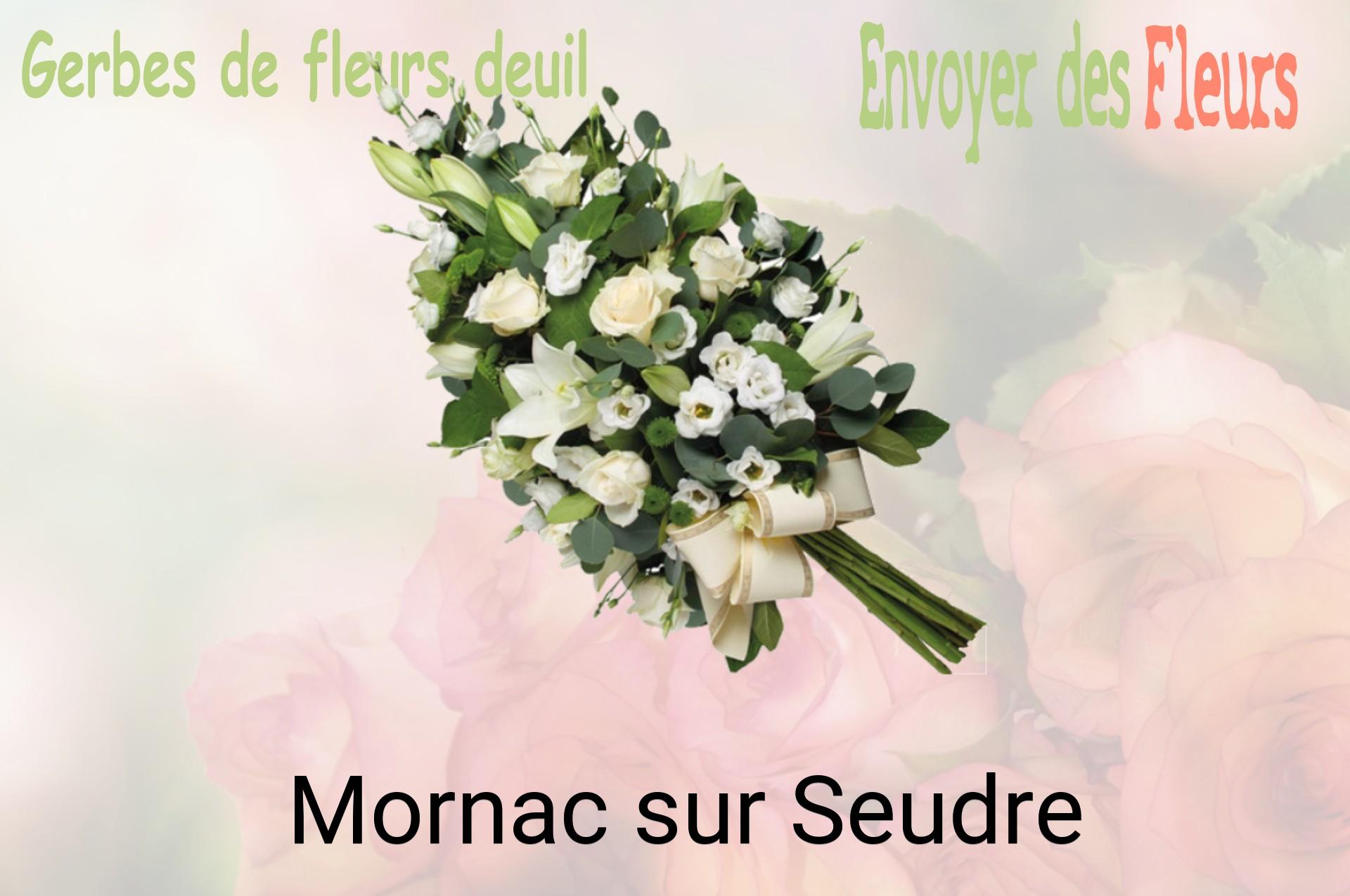 Gerbe de fleurs de deuil livrée à Mornac-sur-Seudre